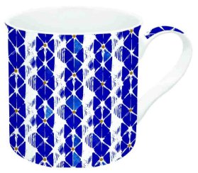Porcelánový hrnek Global Ethnic Shibori 2