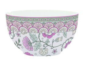 Porcelánová miska Kalamkari růžová