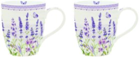 Sada porcelánových hrnků Lavender Field