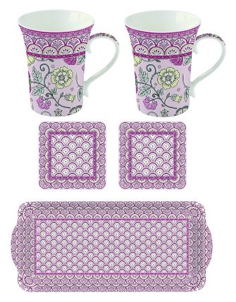 Krásná dárková sada na čaj Monsoon Pink