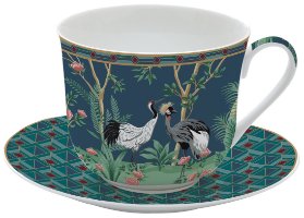 Porcelánový hrnek s podšálkem Mandalay