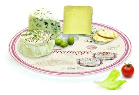 Otočné skleněné prkénko na sýry Fromage