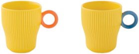 Sada dvou porcelánových hrnků Twist & Match Yellow