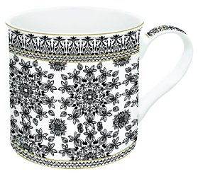 Porcelánový hrnek Geometric White
