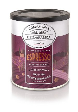 Corsini Espresso Italian Blend Gift Tin Caddy mletá 250g