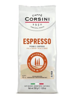 Corsini Toscana Espresso mletá plech 250g