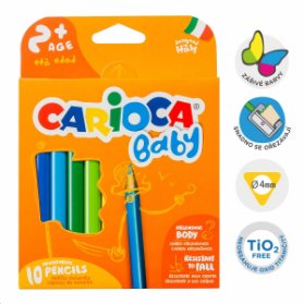 Carioca pastelky trojhranné Baby - 10 ks