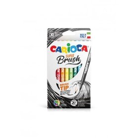 CARIOCA štětcová pera Super Brush 10 ks