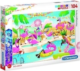 Puzzle Briliant 104,Plameňák party