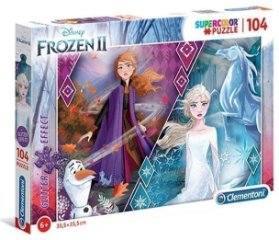 Puzzle Supercolor Glitter 104,Frozen 2