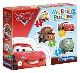 Cars - Moje první puzzle 3,6,9,12 dílků
