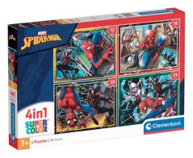 Puzzle 4v1 Marvel Spider-Man (12+16+20+24 dílků)
