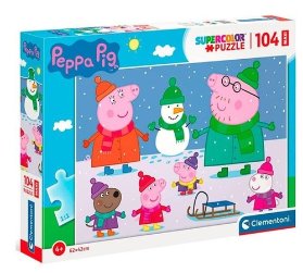 Clementoni Puzzle Maxi - Peppa Pig, 104 dílků