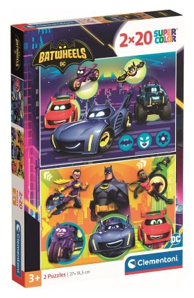 Puzzle Batwheels 2x20 dílků