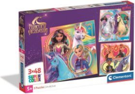 Puzzle Jednorožčí akademie 3x48 dílků
