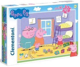 Puzzle Maxi Clementonii Prasátko Peppa / 60 dílků