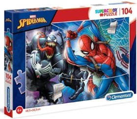 Puzzle Supercolor Spider-man/104 dílků