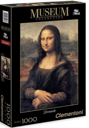 Puzzle Clementoni Museum Leonardo Mona Lisa / 1000 dílků