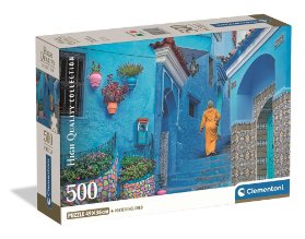 Puzzle Modrá ulička v Chefchaouenu 500 dílků