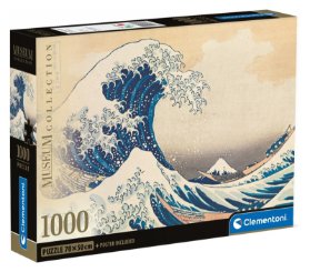 Puzzle Hokusai: Velká vlna u pobřeží Kanagawy 1000 dílků