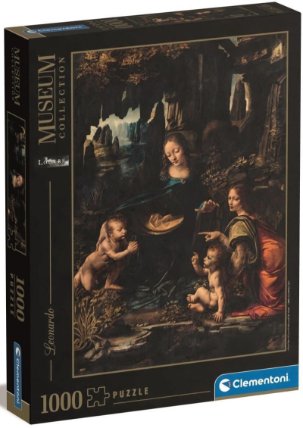 Puzzle Leonardo da Vinci: Madona ve skalách 1000 dílků