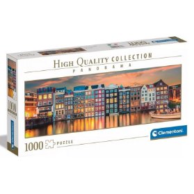 Puzzle Panorama Zářivý Amsterdam 1000 dílků