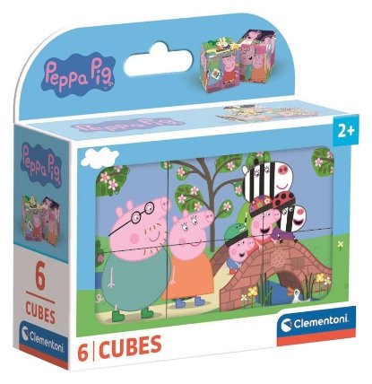 Obrázkové kostky Peppa Pig 6 ks