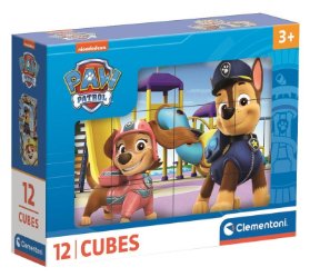 Obrázkové kostky Paw Patrol 12 ks