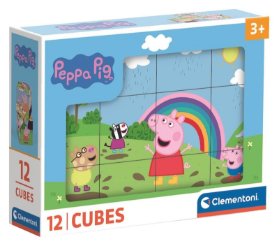 Obrázkové kostky Peppa Pig 12 ks