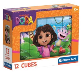 Obrázkové kostky: Dora The Explorer 12 kostek
