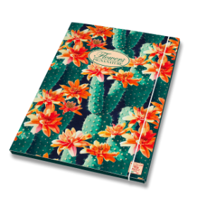 3chlopňové desky Pigna Nature Flowers A4, mix motivů