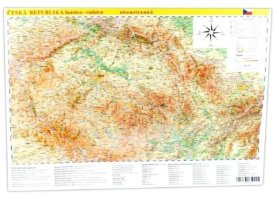 Česká republika horstvo-vodstvo /města A2 oboustranná