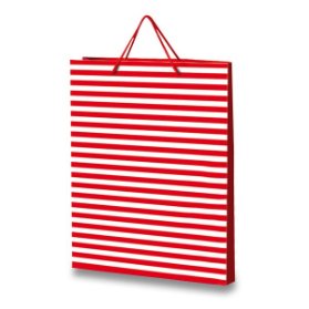 Dárková taška Stripes červená