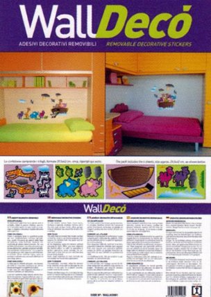 Nástěnná samolepící dekorace - Noemova archa/Zvířátka