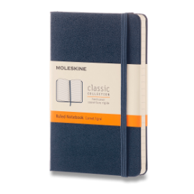 Moleskine Zápisník modrý S, linkovaný, tvrdý