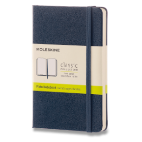 Moleskine Zápisník modrý S, čistý, tvrdý