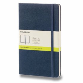 Moleskine Zápisník modrý L, čistý, tvrdý