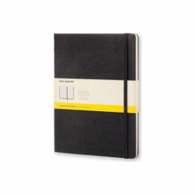 Moleskine Zápisník černý XL, čtverečkovaný, tvrdý