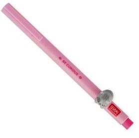 GEL PEN WITH ANIMAL DECORATION - LOVELY FRIENDS - KITTY
