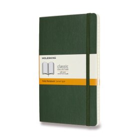 Moleskine: Zápisník měkký linkovaný zelený L
