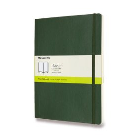 Moleskine Zápisník zelený XL, čistý, měkký