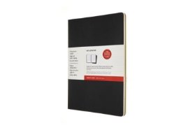 Moleskine Sešity černý/hnědý A4, plánovací, linkovaný 2 ks