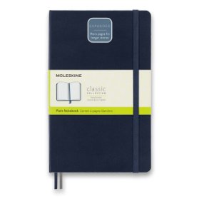 Moleskine Zápisník Expanded modrý L, čistý, tvrdý