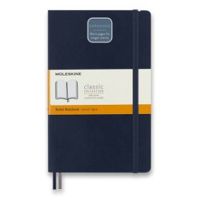 Moleskine Zápisník Expanded modrý L, linkovaný, měkký
