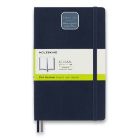 Moleskine Zápisník Expanded modrý L, čistý, měkký