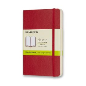 Moleskine Zápisník červený S, čistý, měkký