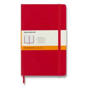 Moleskine Zápisník červený L, linkovaný, měkký