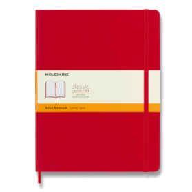 Moleskine: Zápisník měkký linkovaný červený XL