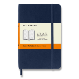 Moleskine Zápisník modrý S, linkovaný, měkký