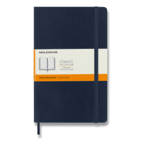 Moleskine Zápisník modrý L, linkovaný, měkký